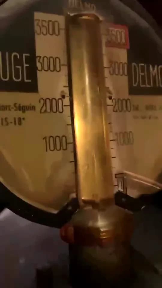Jauge de cuve à fioul graduée en litres, tube ambré